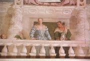 Paolo  Veronese Giustiana Barbaro and her Nurse (mk08) oil painting on canvas